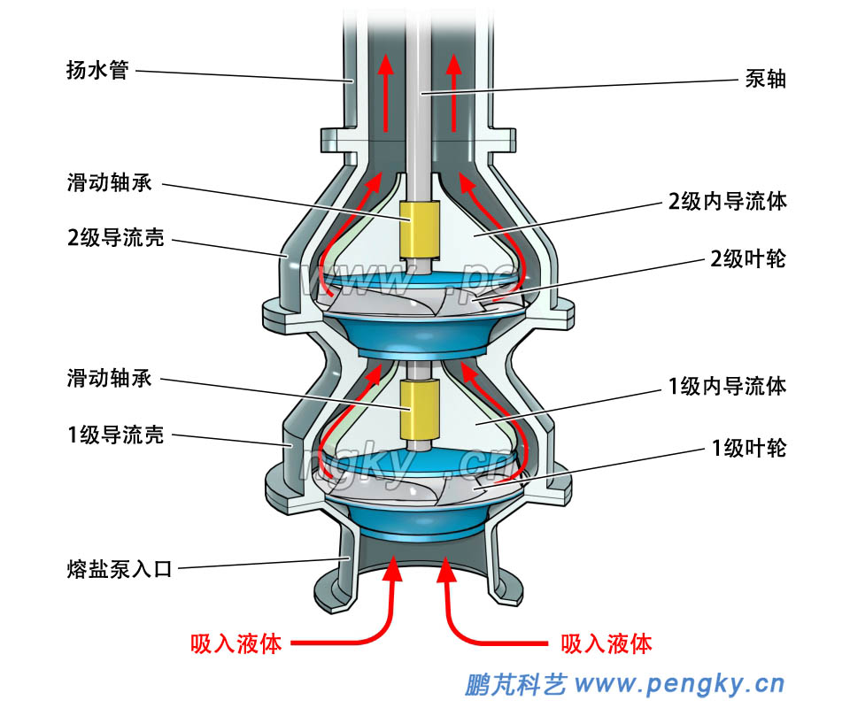 2級熔鹽泵結(jié)構(gòu) 2級熔鹽泵結(jié)構(gòu)