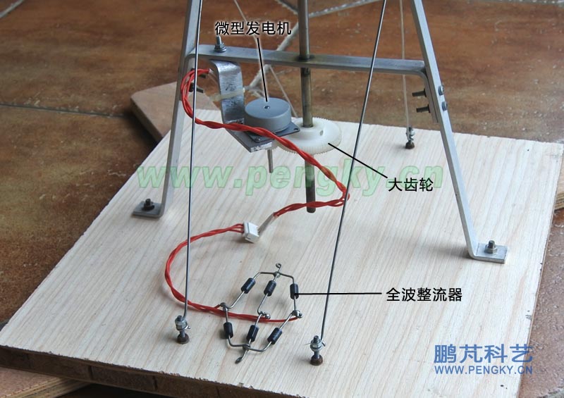 微型發(fā)電機與全波整流器-風(fēng)力機模型制作