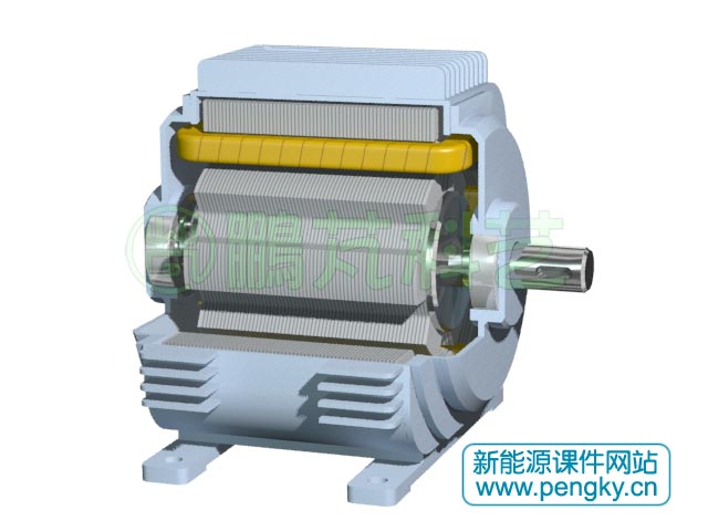 4/6極雙凸極電機(jī)剖面圖