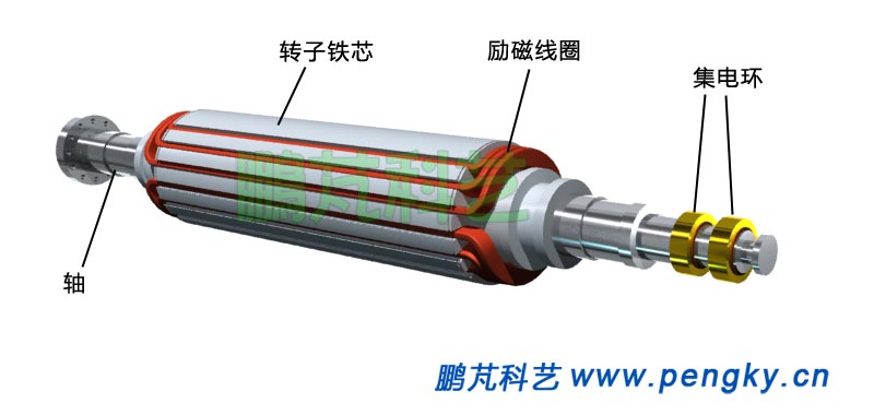 發(fā)電機(jī)轉(zhuǎn)子繞組, Rotor excitation coil