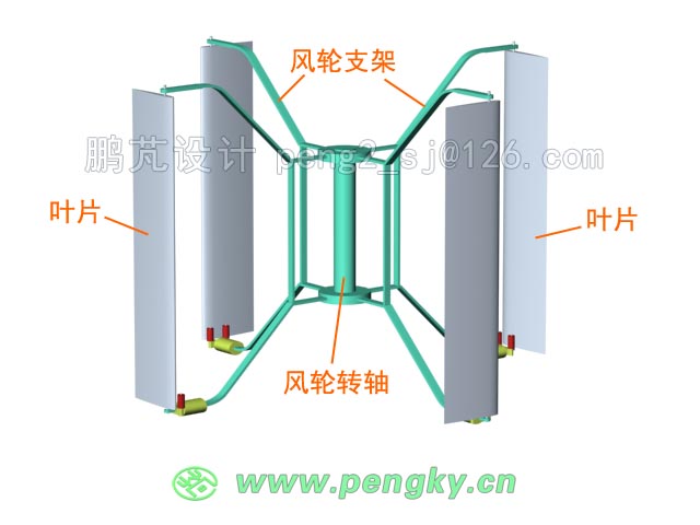 裝有滑動(dòng)離心錘的4葉風(fēng)輪