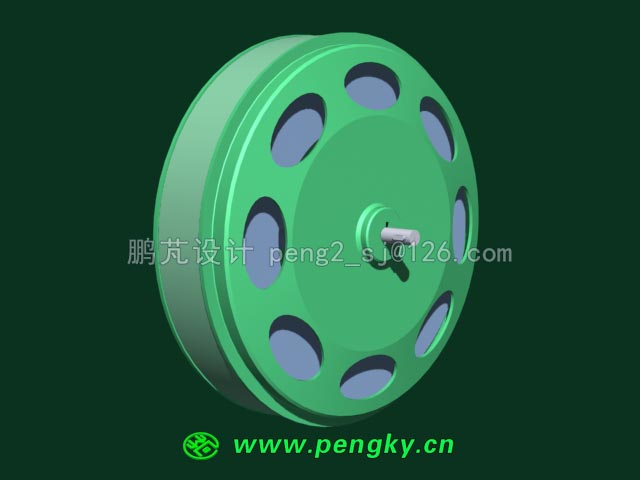 永磁中間定子盤式發(fā)電機(jī)模型