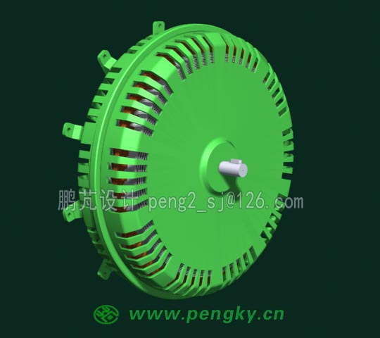 中間轉(zhuǎn)子盤式發(fā)電機(jī)