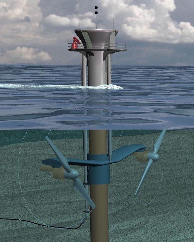 SeaGen槳葉式潮流發(fā)電機