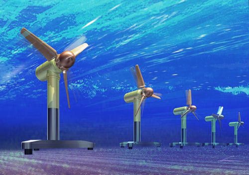 坐底式安裝的槳葉式潮流發(fā)電機(jī)01