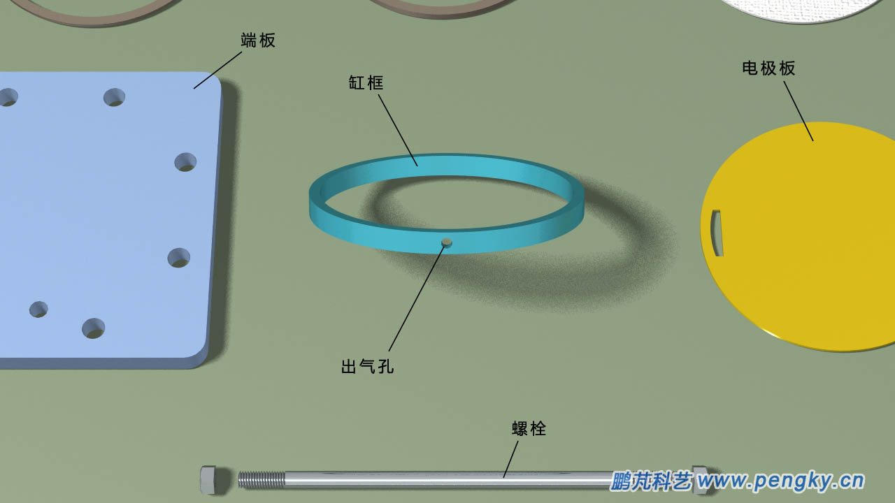電解水單極電解槽部件-缸框