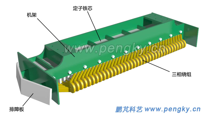 直線牽引電機(jī)初級(jí)