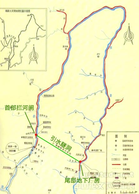錦屏大河灣地理圖